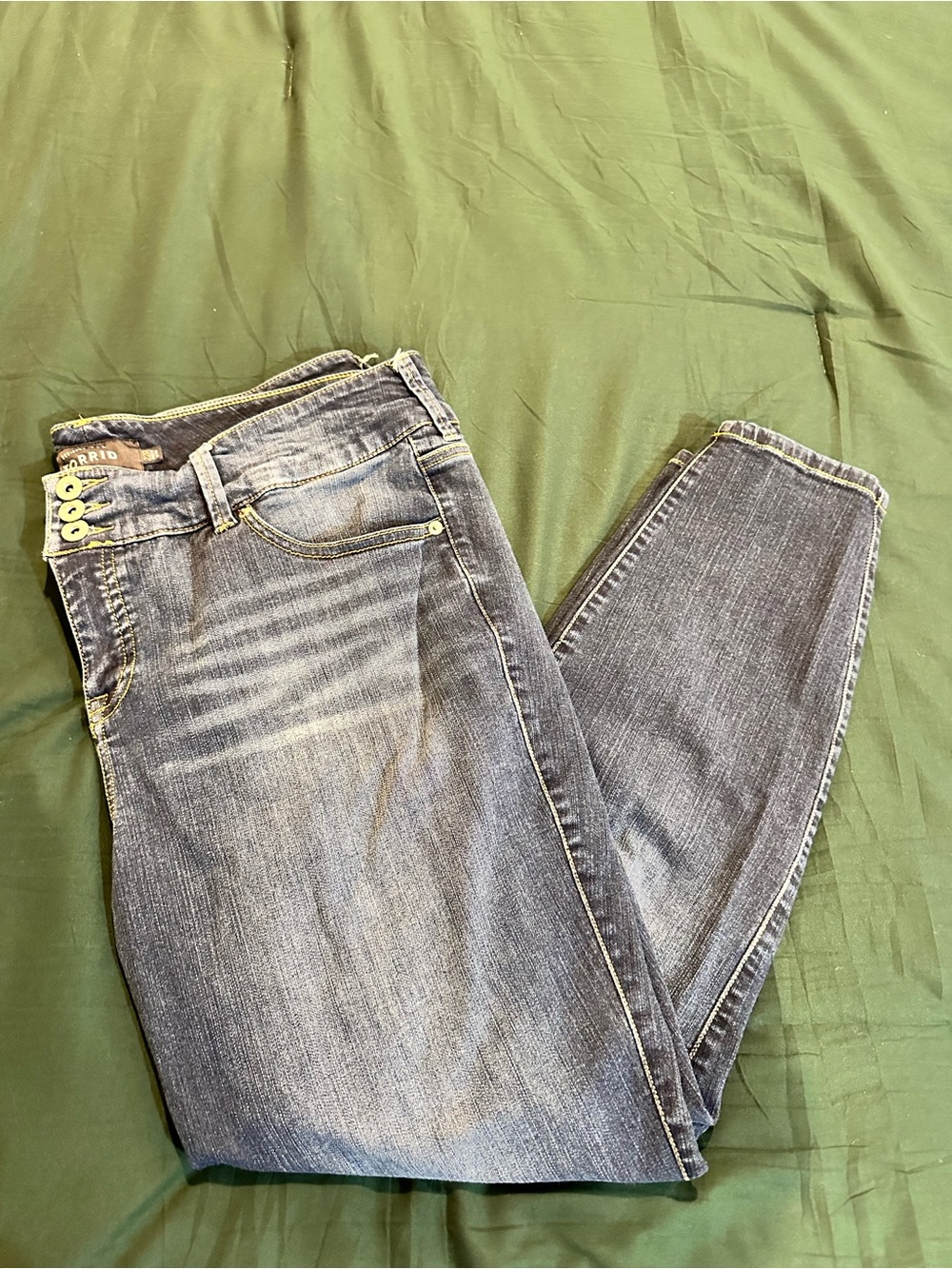 torrid Blue Washed Denim Jeggings